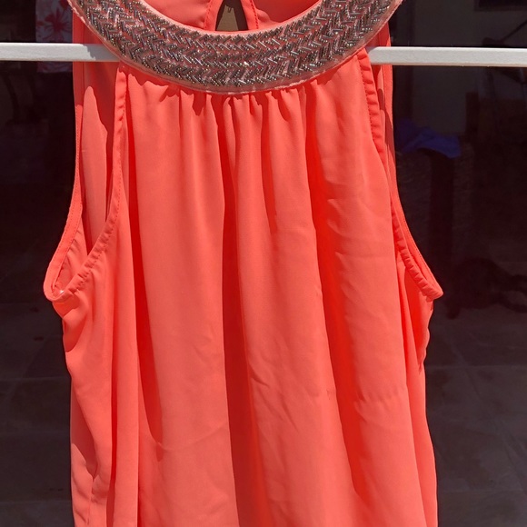 SOCIALITE TANK BLOUSE PINK WOMENS M - Picture 2 of 6